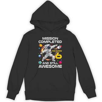 6Th Birthday Astronaut 6 Years Old Outer Space Birthday Hoodie - Thegiftio UK