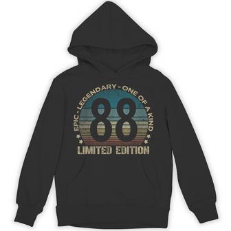 88 Year Old Limited Edition Vintage 88Th Birthday Hoodie - Thegiftio UK