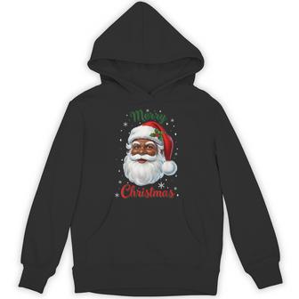 African American Santa Christmas Cool Black X-Mas Hoodie | Seseable UK