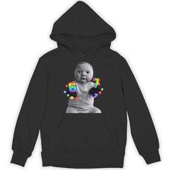 Ai Baby Gloves Led 67 Six Seven Brainrot Meme Gen Z Hoodie - Monsterry