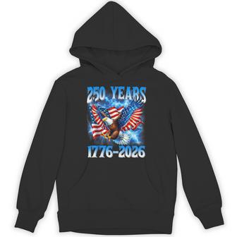 American Flag Eagle 250 Years 1776-2026 250Th Birthday Hoodie - Thegiftio UK