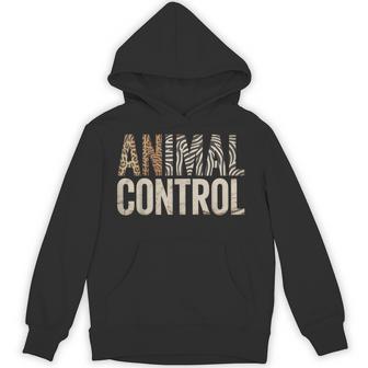 Animal Control Leopard Zebra Print Wildlife Rescue Hoodie - Monsterry