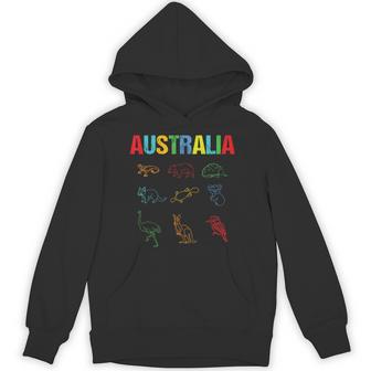 Animals Of Australia Australia Day Australian Kangaroo Hoodie - Thegiftio UK