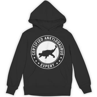 Ankylosaurus Expert Dinosaurs Ankylosauruses Small Black Hoodie - Thegiftio UK