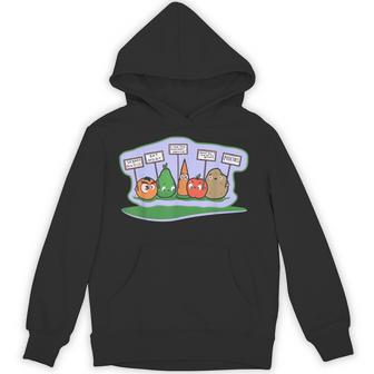 Anti Vegan Fruit Vegetable Protest Meat Lover Hoodie - Thegiftio UK