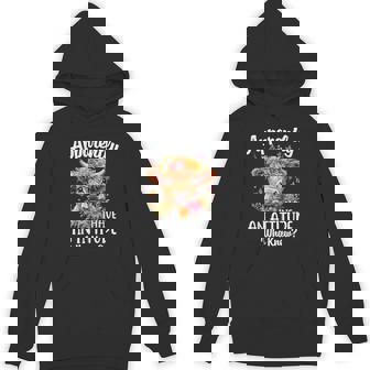 Apparently I Have An Attitude Who Knew Highland Cow Print Hoodie - Monsterry