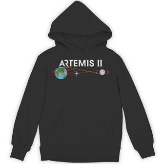 Artemis 2 Route Map Sls Rocket Launch Mission To The Moon Hoodie - Thegiftio UK