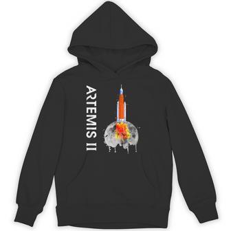 Artemis 2 Sls Rocket Launch Mission To The Moon And Beyond Hoodie - Thegiftio UK