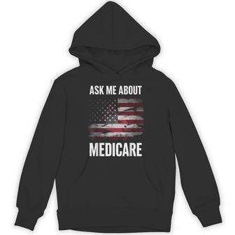 Ask Me About Medicare Small Black Hoodie - Thegiftio UK