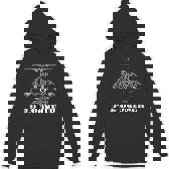 B-2 Bomber Aircraft Schematic Military Stealth Bomber B2 Unisex Hoodie | Mazezy