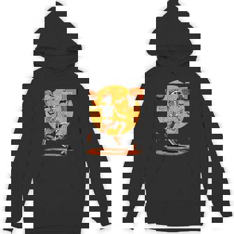 Basketball Skeleton Spooky Boys Halloween Basketball Player Hoodie - Monsterry