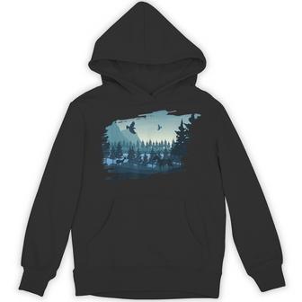 Beautiful Mountain Nature Trees And Forest Hoodie - Thegiftio UK