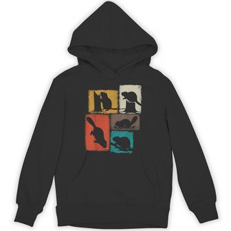 Beaver Vintage Collage Dam Builder Hoodie - Thegiftio UK