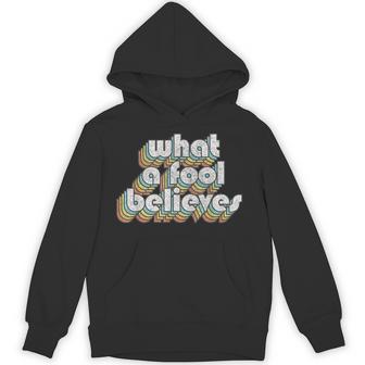 Believes Retro Fool Vintage Music Rock Faded Style Hoodie - Thegiftio UK