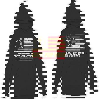 Best Pop Ever USA Flag Patriotic Christian Grandpa Pop Pop Unisex Hoodie | Mazezy