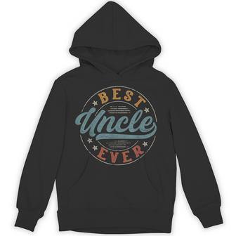 Best Uncle Ever Father's Day Uncle Vintage Emblem Hoodie - Thegiftio