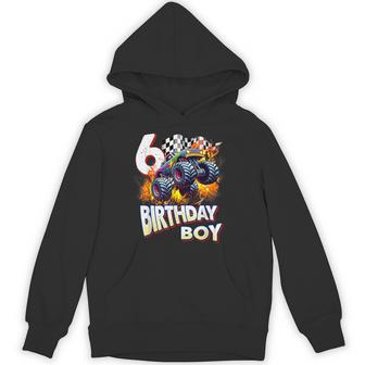 Birthday Monster Truck 6 Year Old Boys 6Th Party Born 2019 Hoodie - Thegiftio UK