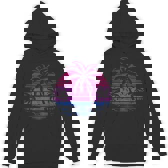 Bisexual Palm Trees Sunset Pride Colours Hoodie - Monsterry