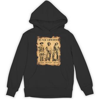 Black Cowboys Nat Love Bill Pickett Isom Dart Western Hoodie - Monsterry