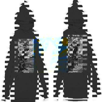 Black German Shepherd Starry Night Van Gogh Thanksgiving Hoodie - Monsterry