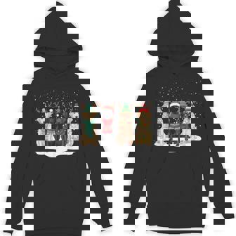 Black Lab Labrador Dog Christmas Crew Matching Family Xmas Hoodie | Mazezy