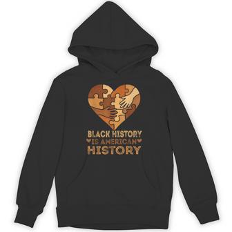 Black History Is American History Heart African American Bhm Hoodie - Thegiftio UK