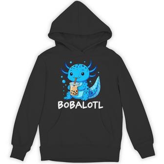 Bobalotl Axolotl Boba Tea Hoodie - Monsterry
