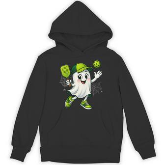 Boo Ghost Halloween Pickleball Pickle Ball Womens Hoodie - Thegiftio UK