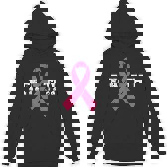 Breast Cancer Faith Breast Cancer Awareness Breast Cancer Hoodie - Thegiftio
