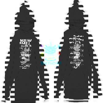 Brother Of The Birthday Boy Axolotl Bday Family Matching Hoodie - Monsterry