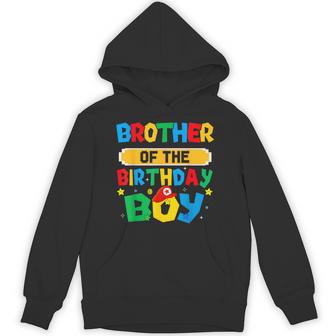 Brother Of The Birthday Boy Game Video Gaming Match Family Hoodie - Monsterry