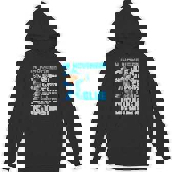 Bruh We Wear Blue Diabetes Awareness Game Pixel Boys Type 1 Hoodie - Monsterry