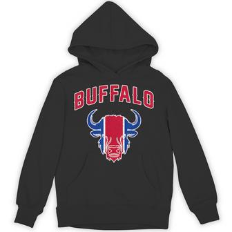 Buffalo New York Ny Bison Classic Athletic Sport Vintage Hoodie - Thegiftio UK