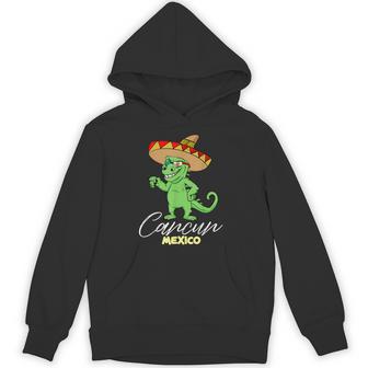Cancun Mexico Mexican T Rex Dino Cancun Hoodie - Thegiftio UK