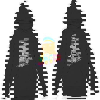 Capybara Riding Train Cute Kawaii Cartoon Rail Adventure パーカー - Kawaiitshirt