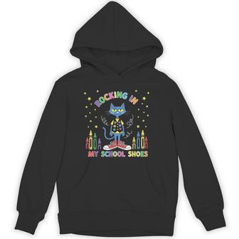 Cat Rocking In My School Shoes Back To School Hoodie | Mazezy