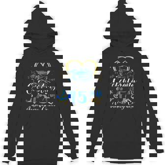 Celebrating 45 Years Anniversary Cruise 45Th Anniversary Hoodie - Thegiftio