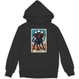 Cerberus Tarot Card And Mythical Hells Guard Hoodie - Thegiftio