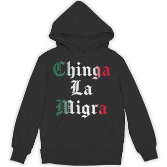 Chinga La Migra Anti Ice Immigrant Rights Mexican Mexico Hoodie - Thegiftio UK