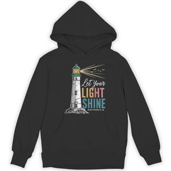 Christianity Jesus Lighthouse-Let Your Light Shine Hoodie - Thegiftio UK