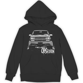 Ck Truck Silhouette Gmt400 Obs Obsession Old Body Style 4X4 Hoodie - Thegiftio UK