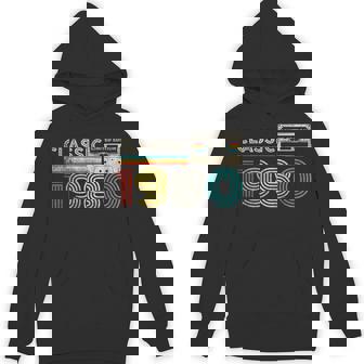 Classic 1980 Retro Birthday Idea 1980 Cassette Tape Vintage Hoodie - Thegiftio