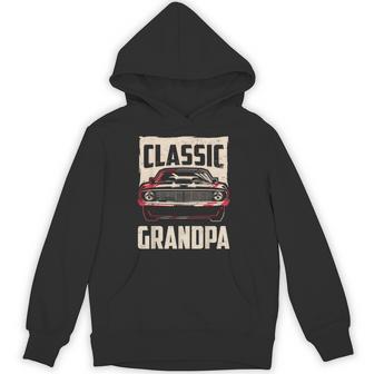 Classic Grandpa Retro Fan Classic Car Lover Vintage Hoodie - Thegiftio UK