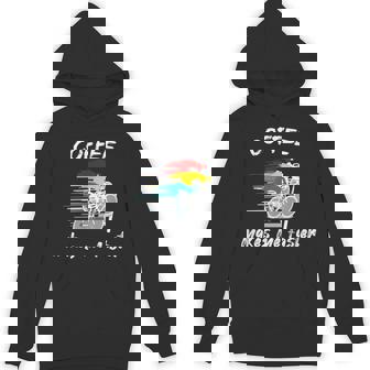 Coffee And Bike Racing Road Bike MTB Triathlon Latte Art Unisex Hoodie | Mazezy