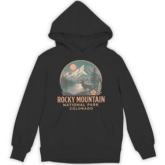 Colorado Rocky Mountain National Park Elk And Alpine Sunset Hoodie - Thegiftio UK