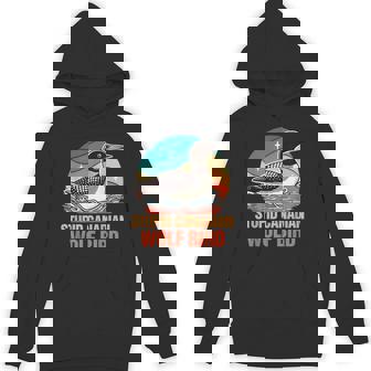 Common Loon Bird Watching Lover Stupid Canadian Wolf Bird Hoodie | Mazezy