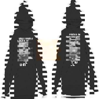 Consider Your Pants Peed Weird Cat Meme Memes Brainrot Hoodie - Monsterry