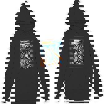 Cool Expressionist Art Penguin Lover Scream Penguin Unisex Hoodie | Mazezy