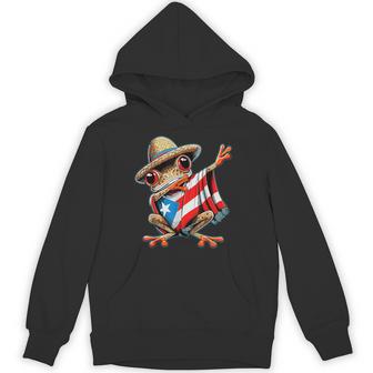 Coqui Frog Dabbing Puerto Rico Taino Boricua Hoodie - Thegiftio UK