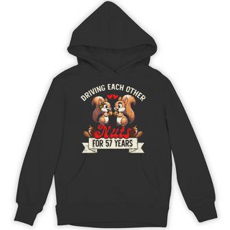 Couples Married 57-Year 57Th Wedding Anniversary Hoodie - Thegiftio UK